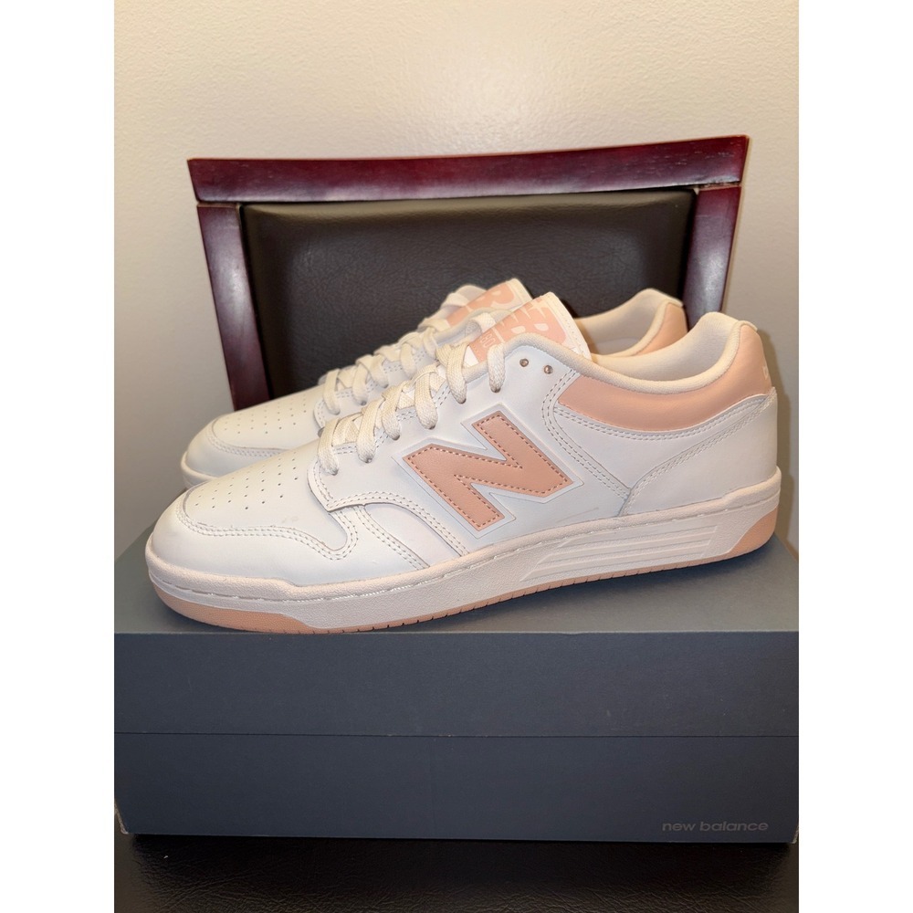 New Balance 480 Men's White Pink Low Top Sneakers Sz 12 BB480LPH - Picture 2 of 7